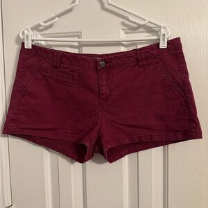 Express Burgundy Shorts